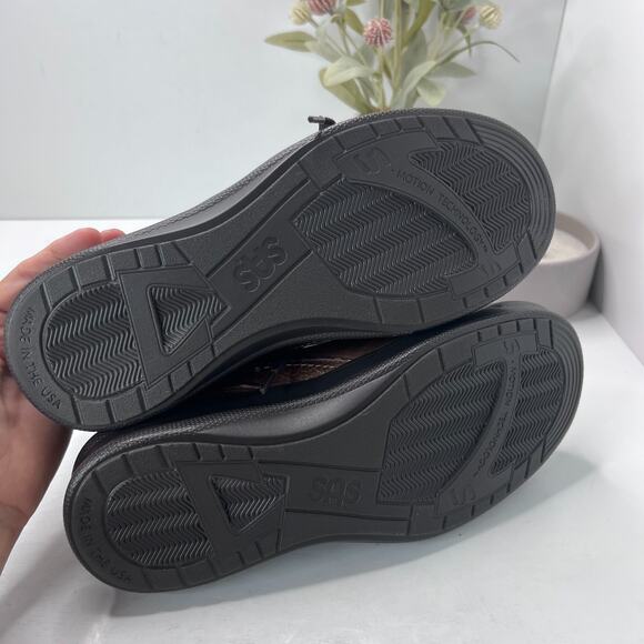 SAS Move On Leather Walking Comfort Shoes Brown Moc Toe Men's US 7WW NWOB - Picture 8 of 10